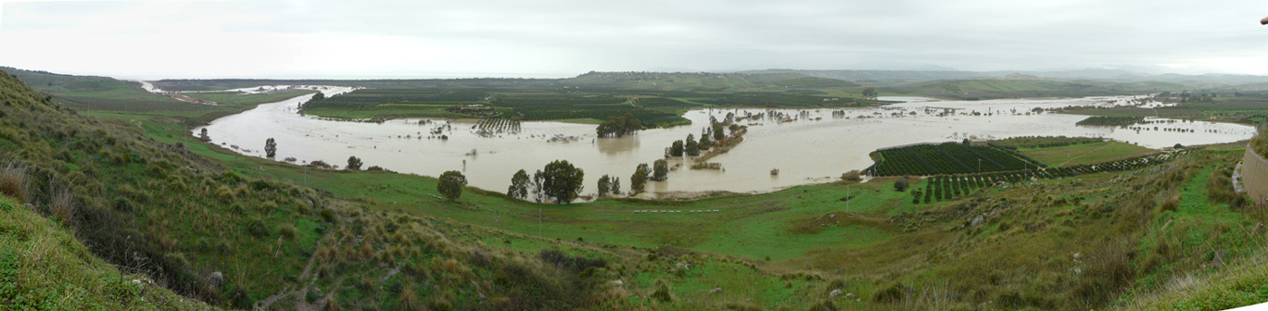 Fiume Platani esondato